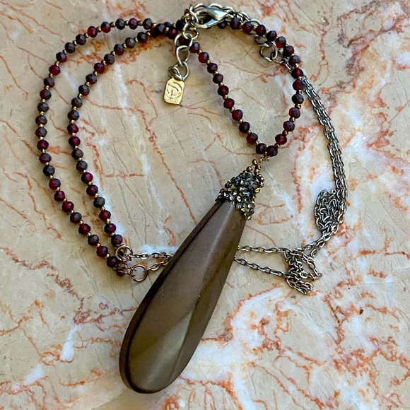Brown and red Fashion necklace - Picture 1 of 5